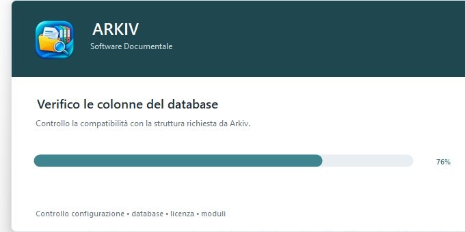 Controlli iniziali di Arkiv
